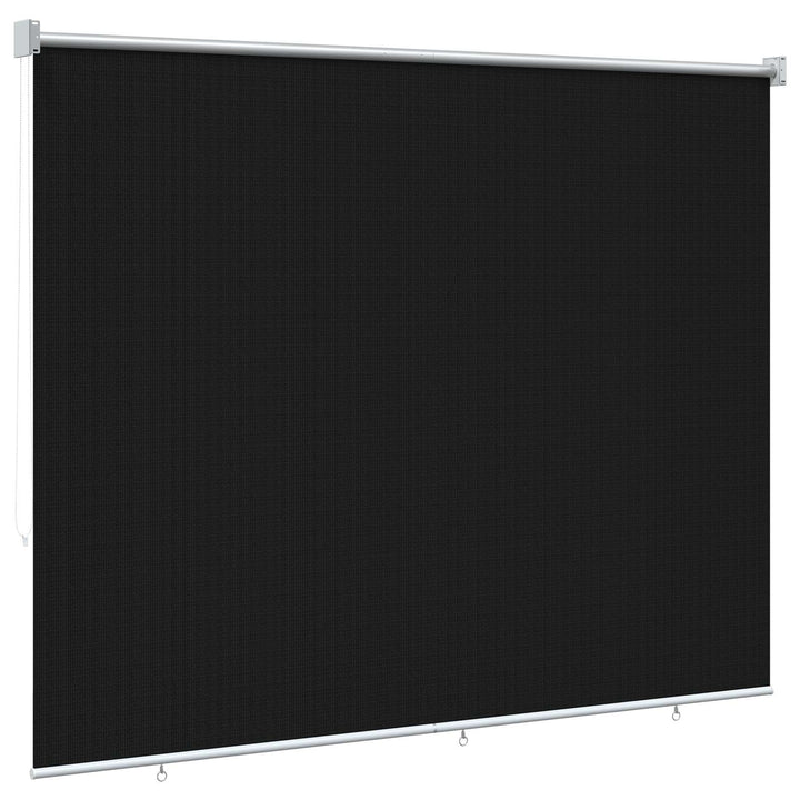Udendørs rulleskærm 90% UV blok Sort 200 x 140 cm HDPE