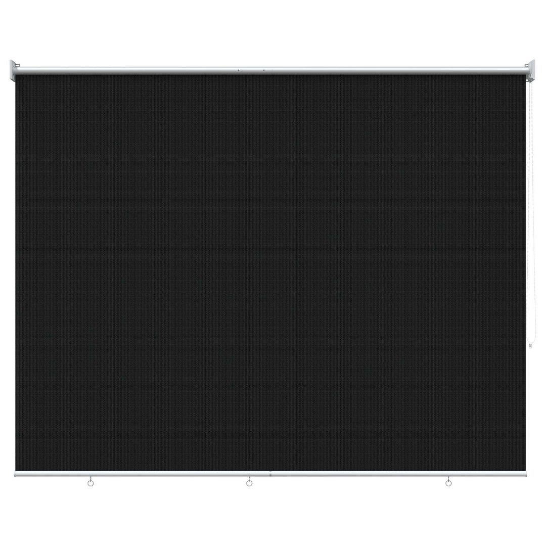 Udendørs rulleskærm 90% UV blok Sort 200 x 140 cm HDPE