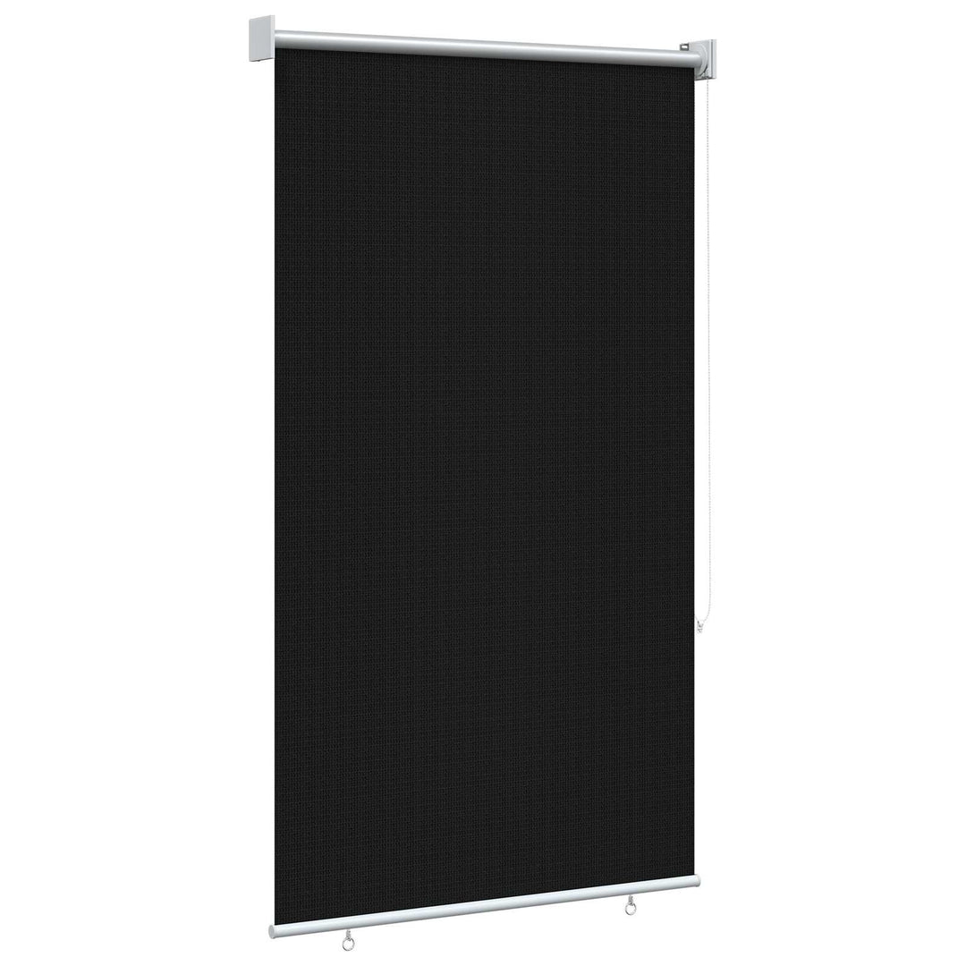 Udendørs rulleskærm 90% UV blok Sort 80 x 230 cm HDPE