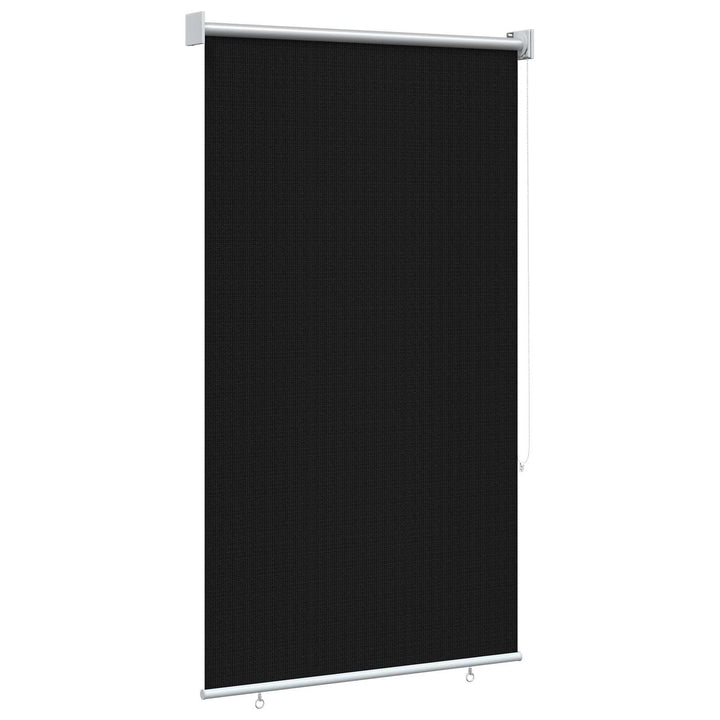 Udendørs rulleskærm 90% UV blok Sort 80 x 230 cm HDPE