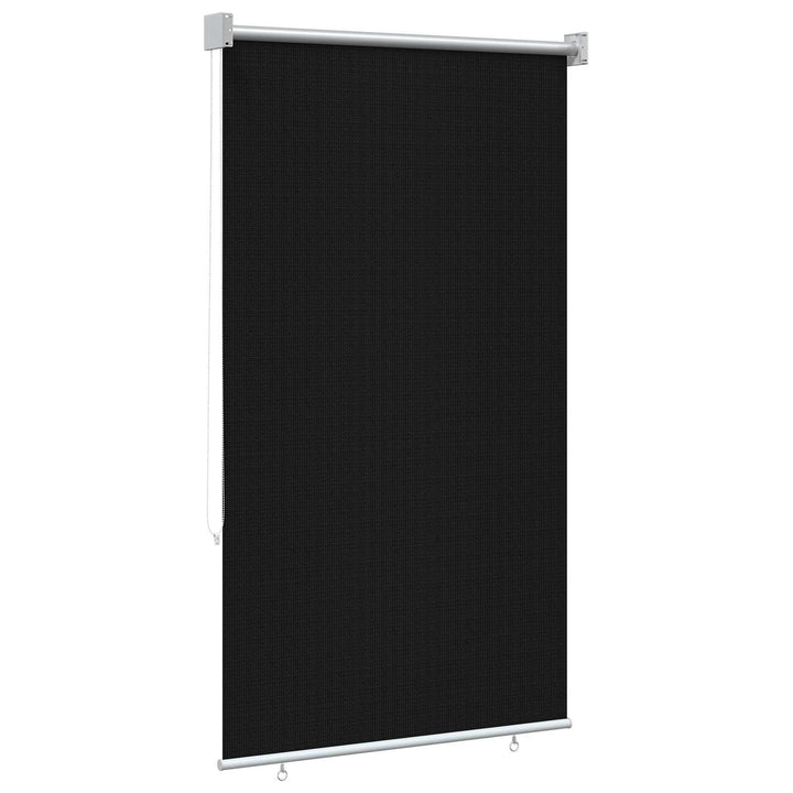 Udendørs rulleskærm 90% UV blok Sort 80 x 230 cm HDPE