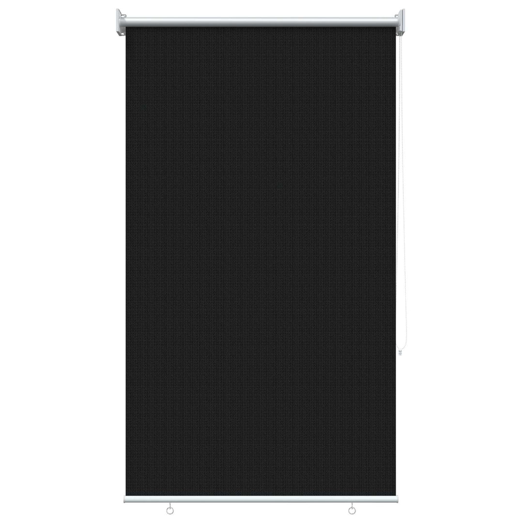 Udendørs rulleskærm 90% UV blok Sort 80 x 230 cm HDPE