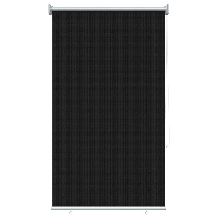 Udendørs rulleskærm 90% UV blok Sort 80 x 230 cm HDPE