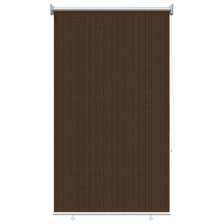 Udendørs rulleskærm 90% UV blok Brun 80 x 230 cm HDPE