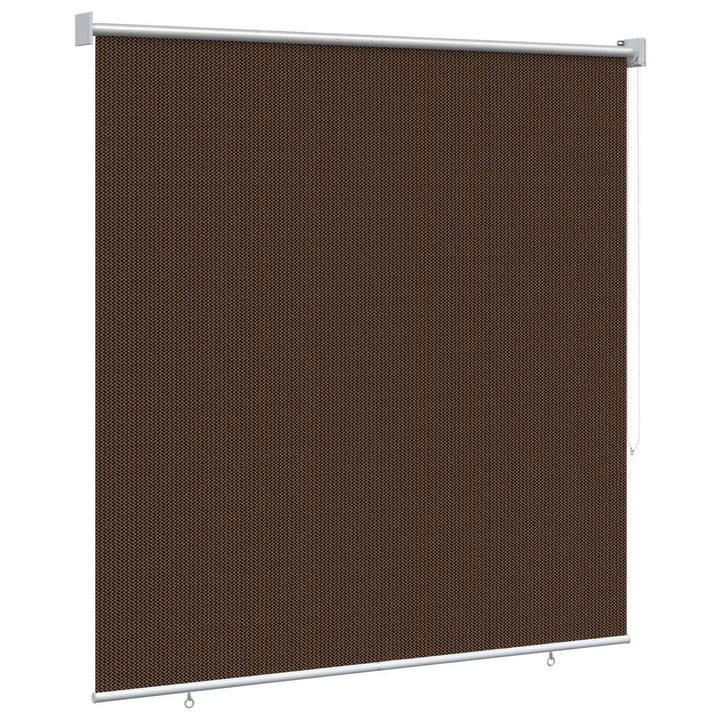 Udendørs rulleskærm 90% UV blok Brun 120 x 230 cm HDPE