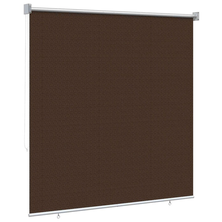 Udendørs rulleskærm 90% UV blok Brun 120 x 230 cm HDPE