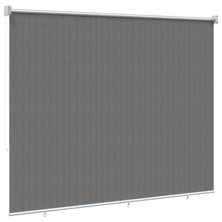 Udendørs rulleskærm 90% UV blok Lysegrå 220 x 140 cm HDPE
