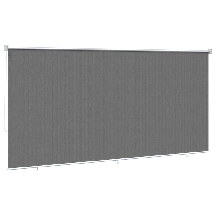 Udendørs rulleskærm 90% UV blok Lysegrå 400 x 230 cm HDPE