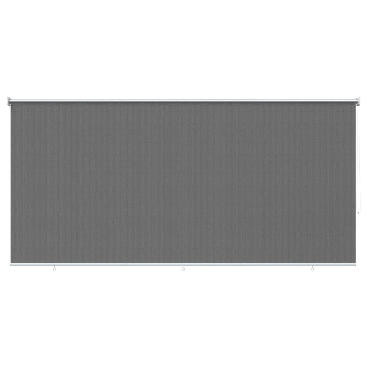 Udendørs rulleskærm 90% UV blok Lysegrå 400 x 230 cm HDPE