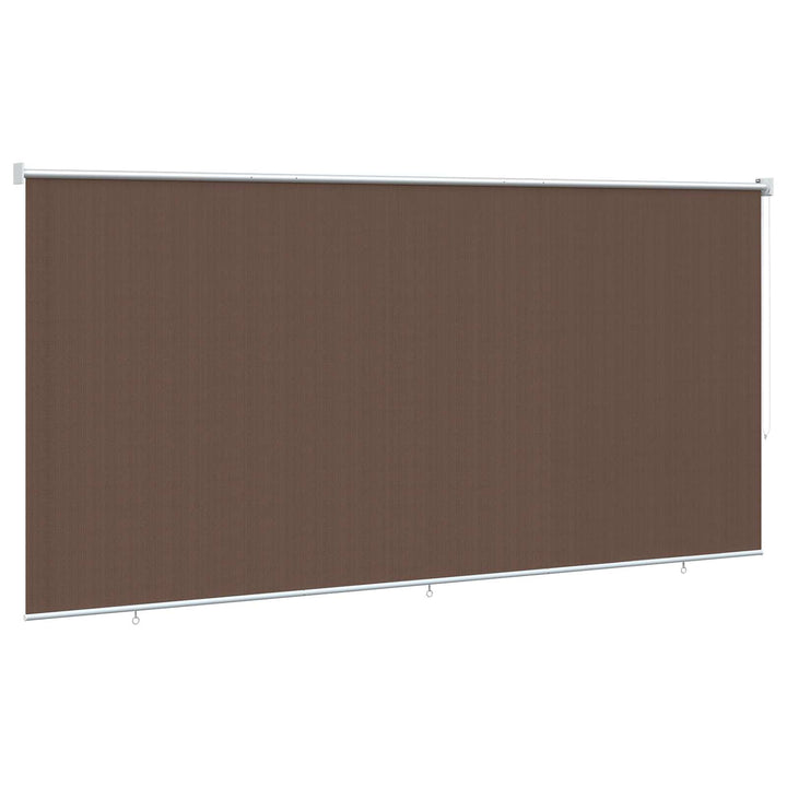 Udendørs rulleskærm 90% UV blok Gråbrun 350 x 140 cm HDPE