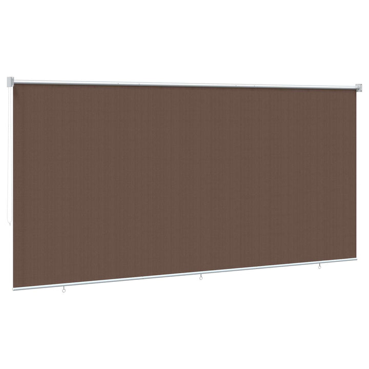 Udendørs rulleskærm 90% UV blok Gråbrun 350 x 140 cm HDPE