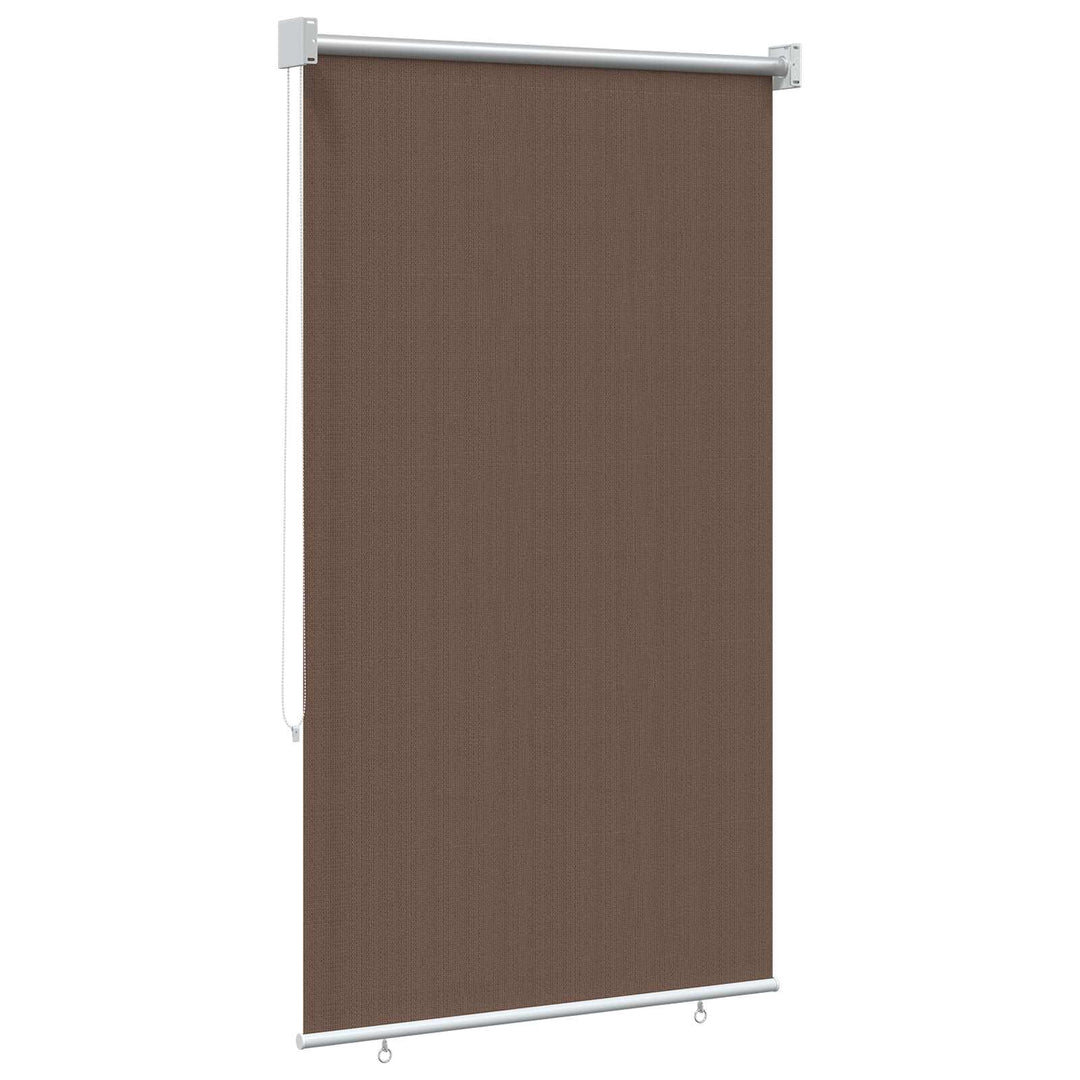 Udendørs rulleskærm 90% UV blok Gråbrun 100 x 230 cm HDPE