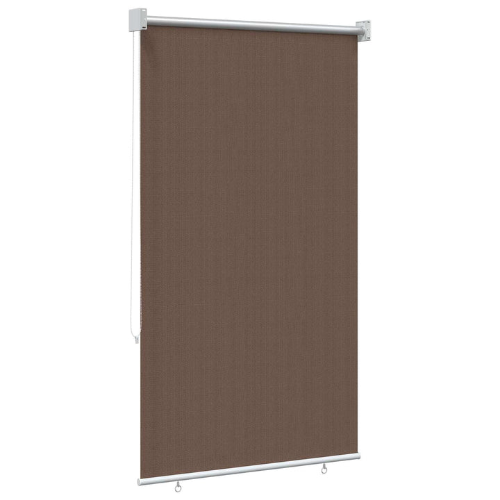 Udendørs rulleskærm 90% UV blok Gråbrun 100 x 230 cm HDPE