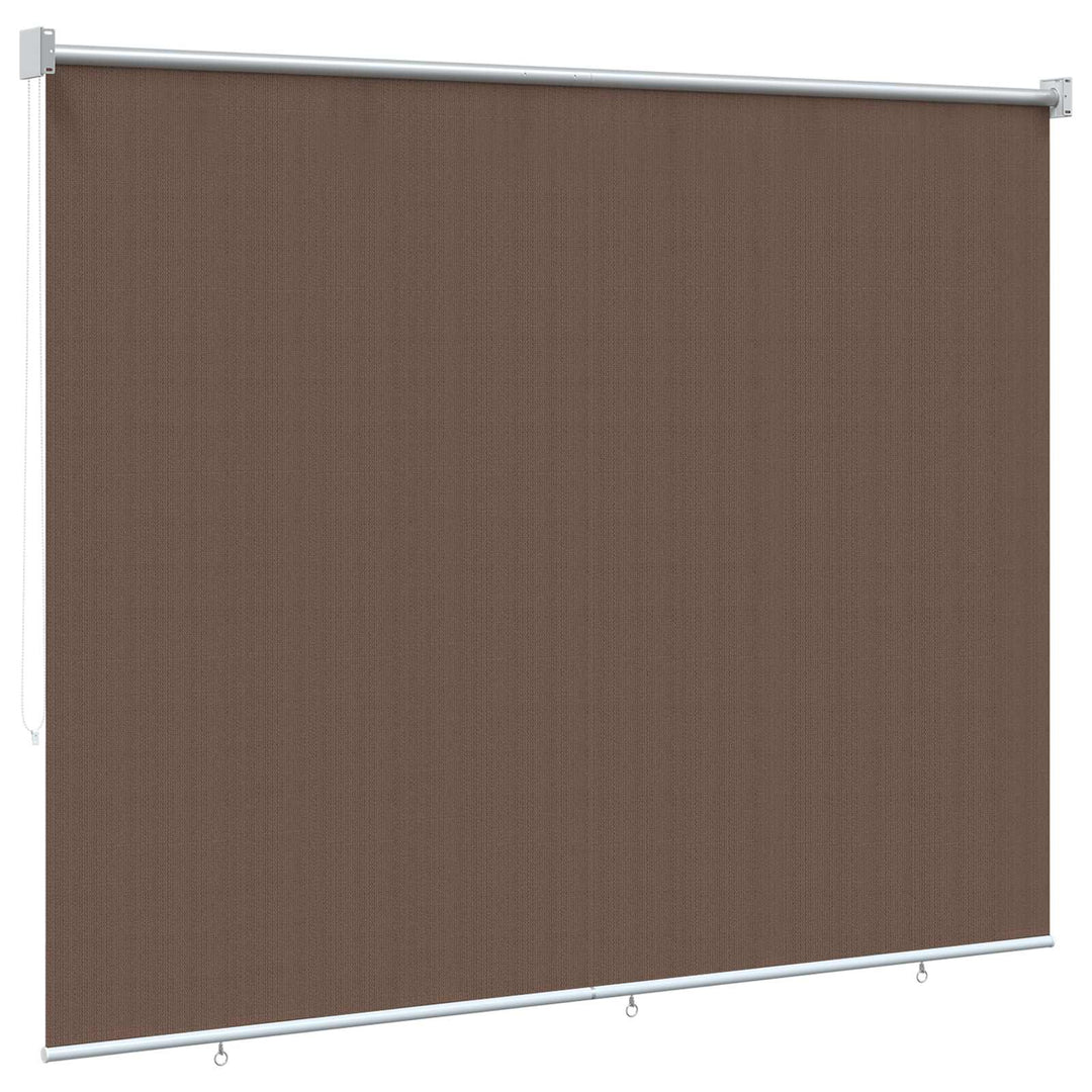 Udendørs rulleskærm 90% UV blok Gråbrun 140 x 230 cm HDPE