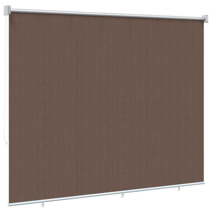 Udendørs rulleskærm 90% UV blok Gråbrun 140 x 230 cm HDPE