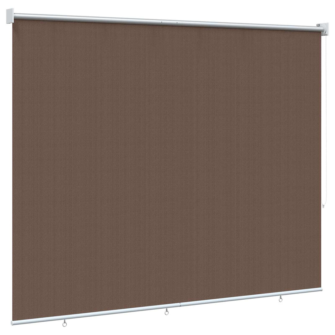 Udendørs rulleskærm 90% UV blok Gråbrun 160 x 230 cm HDPE