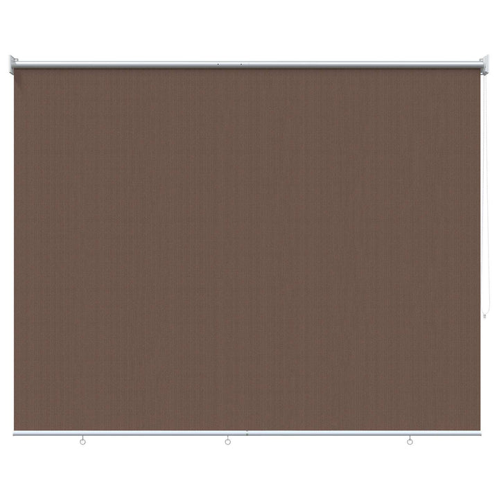 Udendørs rulleskærm 90% UV blok Gråbrun 220 x 230 cm HDPE