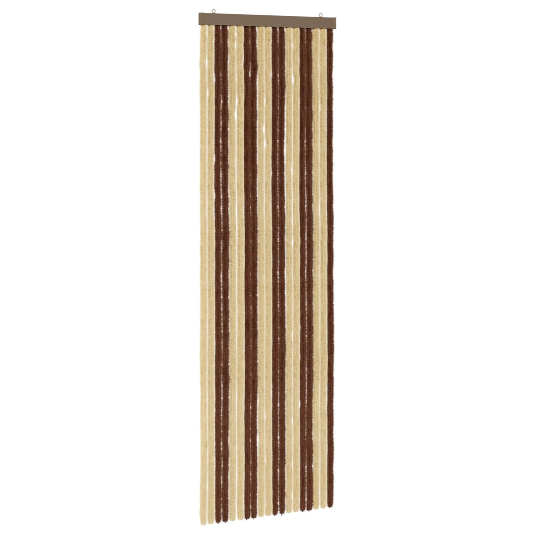Insektgardin i chenille Brun og Beige 56 x 185 cm 100% PP