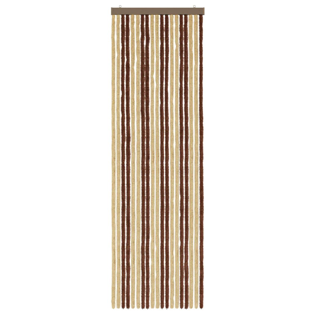 Insektgardin i chenille Brun og Beige 56 x 185 cm 100% PP