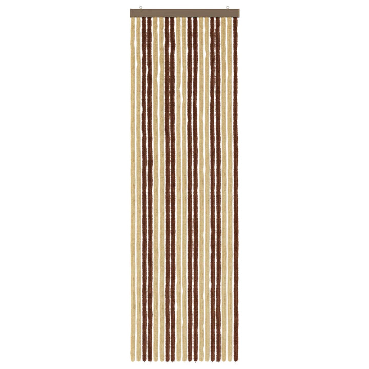 Insektgardin i chenille Brun og Beige 56 x 185 cm 100% PP