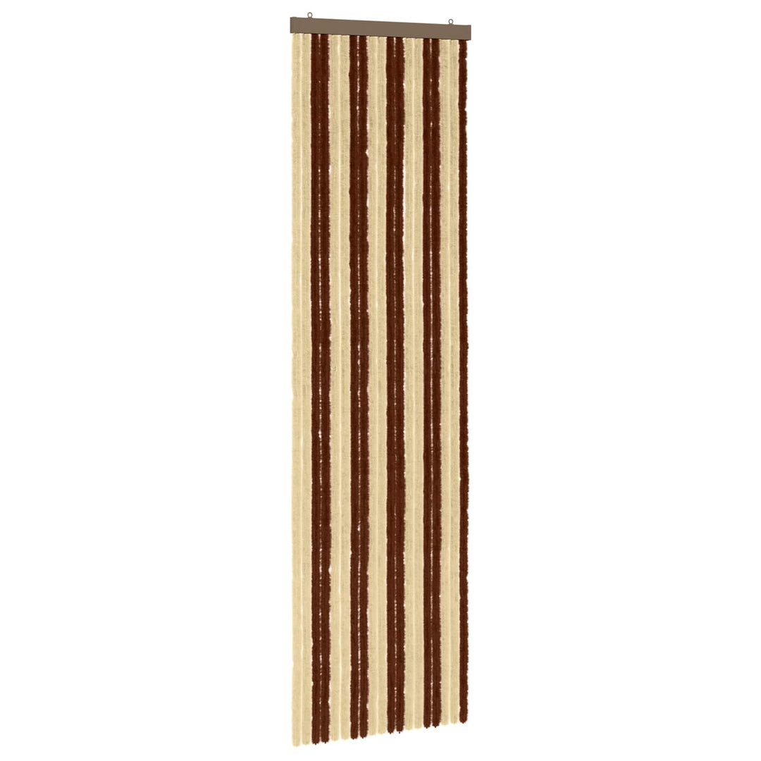 Insektgardin i chenille Brun og Beige 56 x 200 cm 100% PP