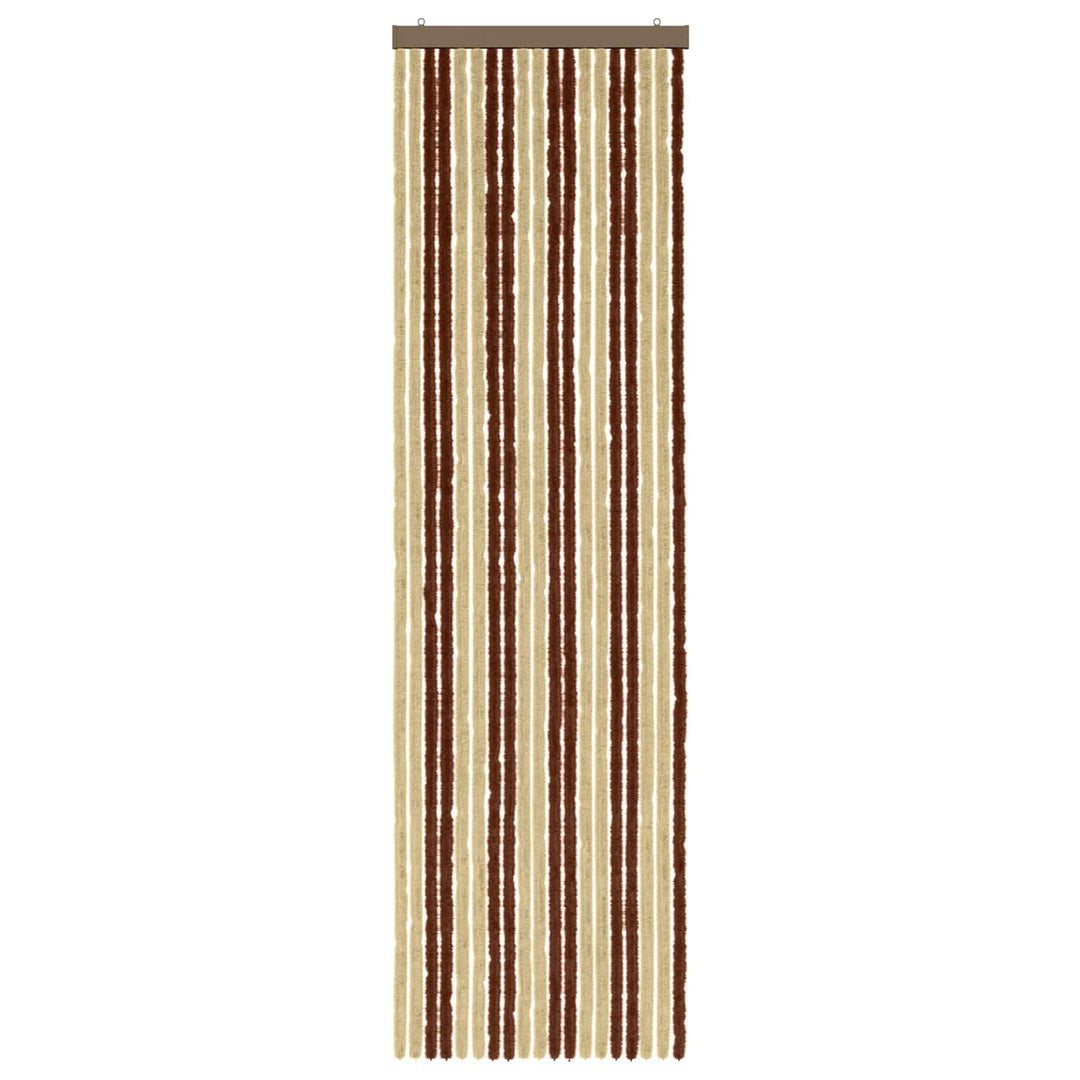 Insektgardin i chenille Brun og Beige 56 x 200 cm 100% PP