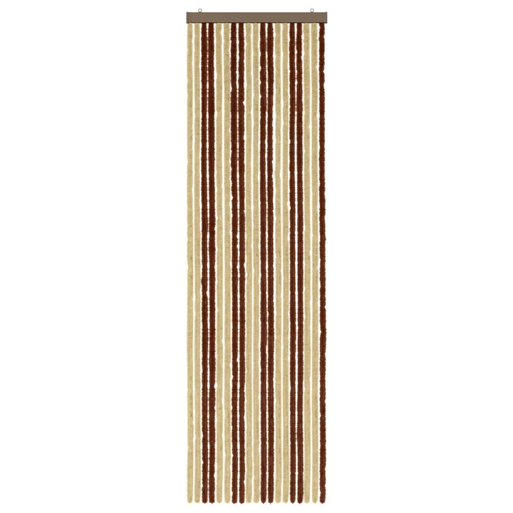 Insektgardin i chenille Brun og Beige 56 x 200 cm 100% PP