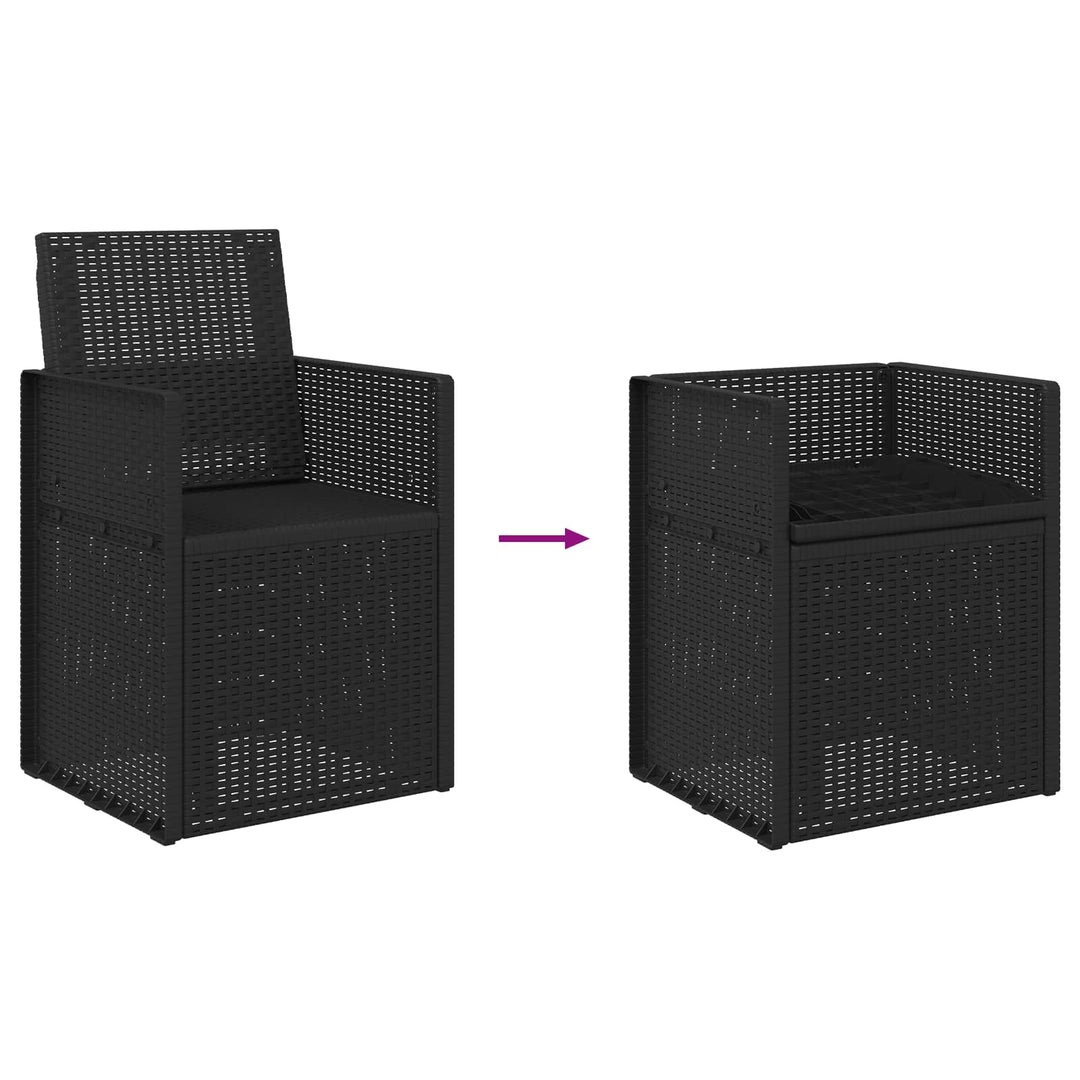 Havemøbler Spisestole 2 pcs Antracit 53 x 47 x 88,5 cm PP