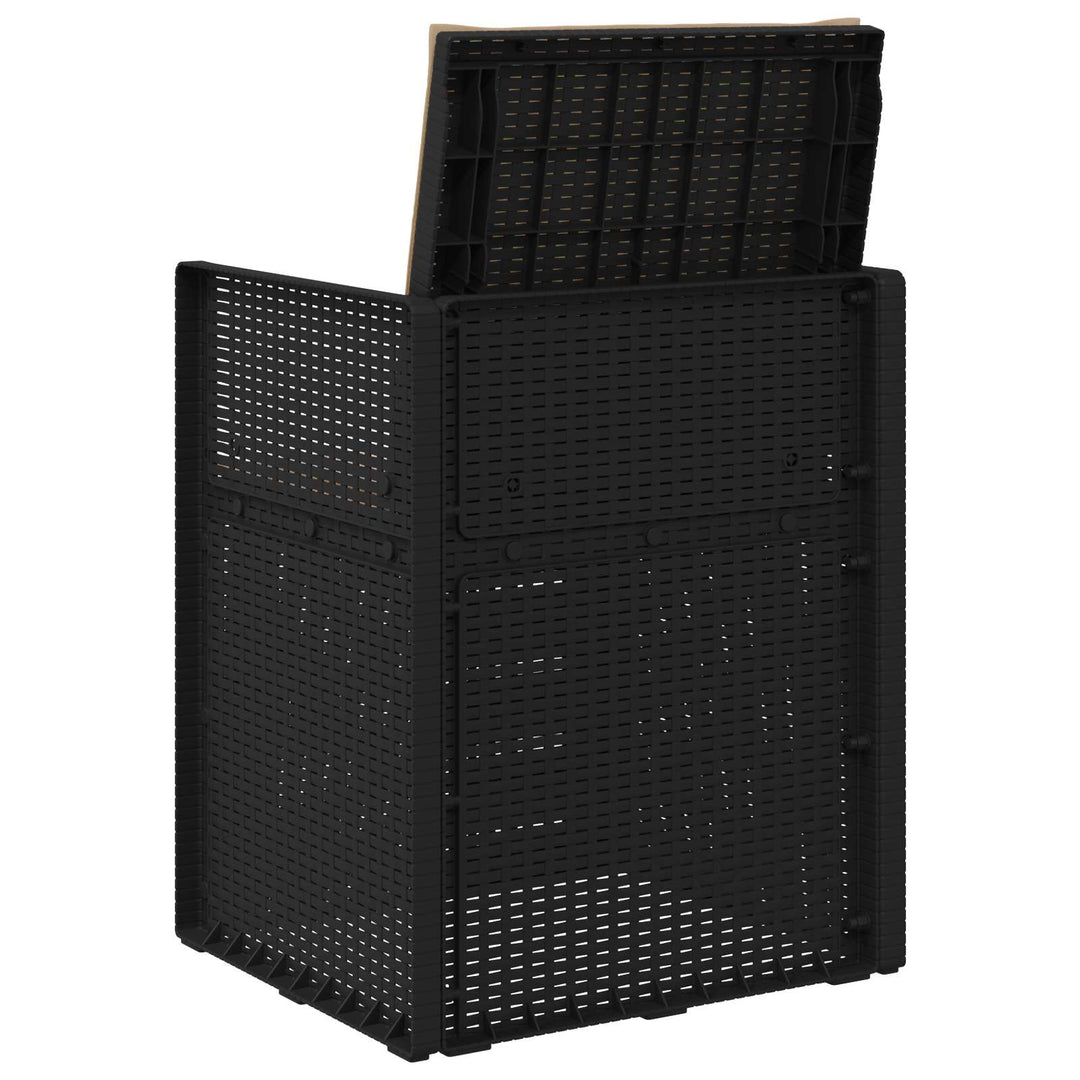 Havemøbler Spisestole 2 stk. Antracit og gråbrun PP