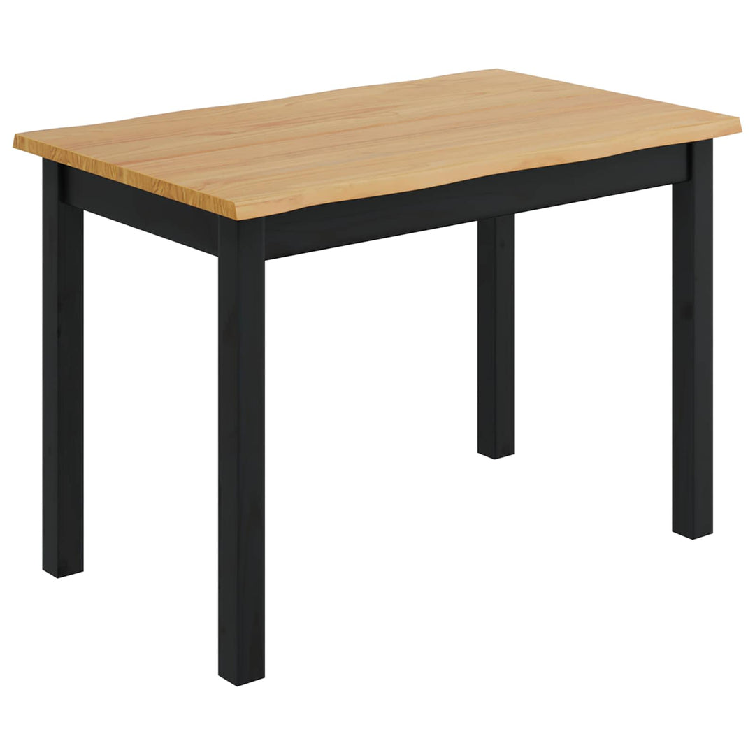 Spisebord EKAI Sort 112 x 70 x 76,5 cm Massivt fyrretræ