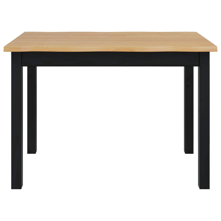 Spisebord EKAI Sort 112 x 70 x 76,5 cm Massivt fyrretræ
