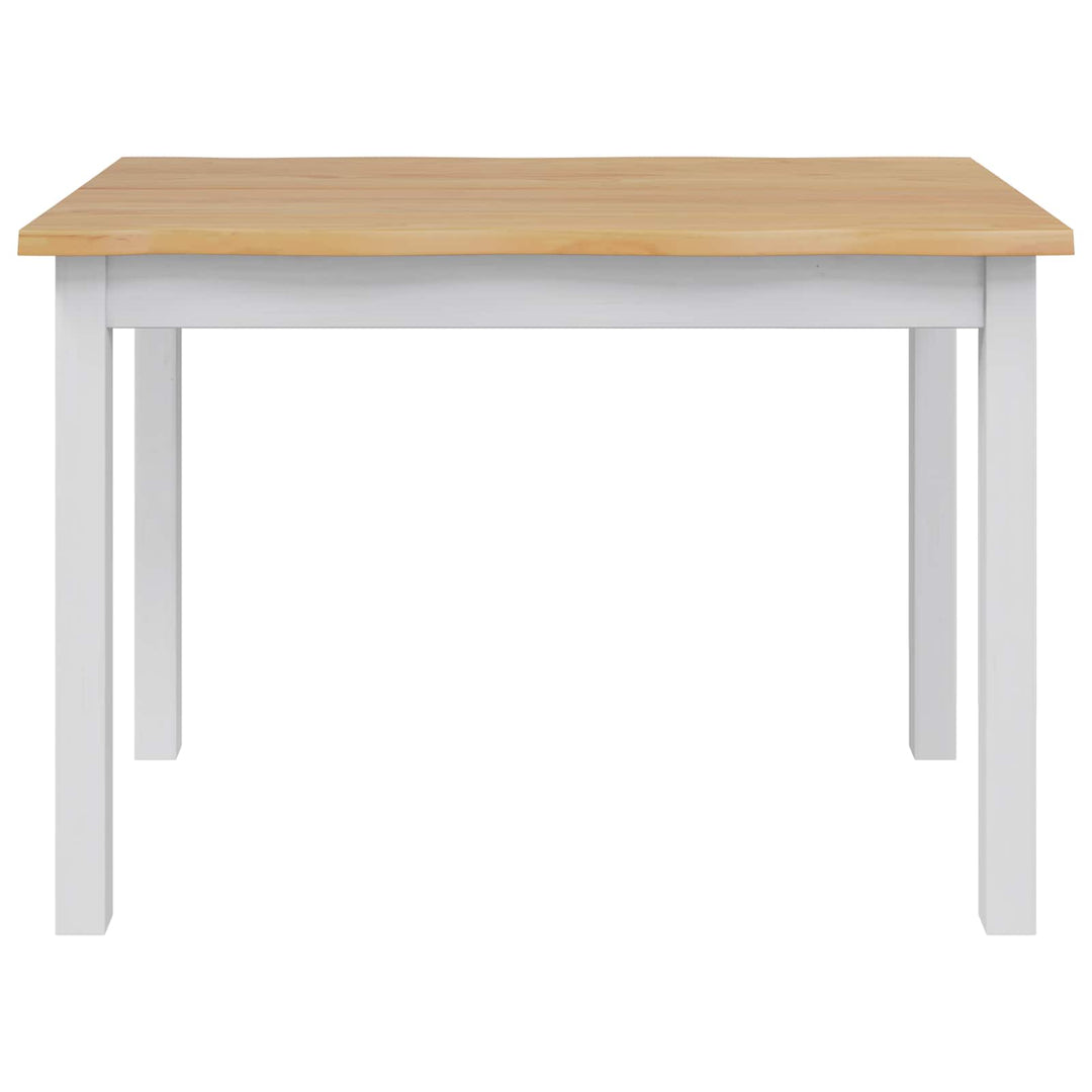 Spisebord EKAI Hvid 112 x 70 x 76,5 cm Massivt fyrretræ
