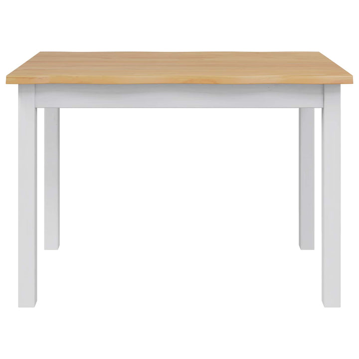 Spisebord EKAI Hvid 112 x 70 x 76,5 cm Massivt fyrretræ