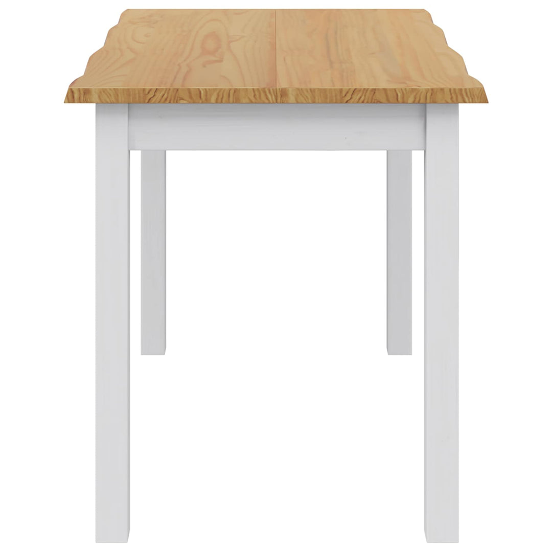 Spisebord EKAI Hvid 112 x 70 x 76,5 cm Massivt fyrretræ