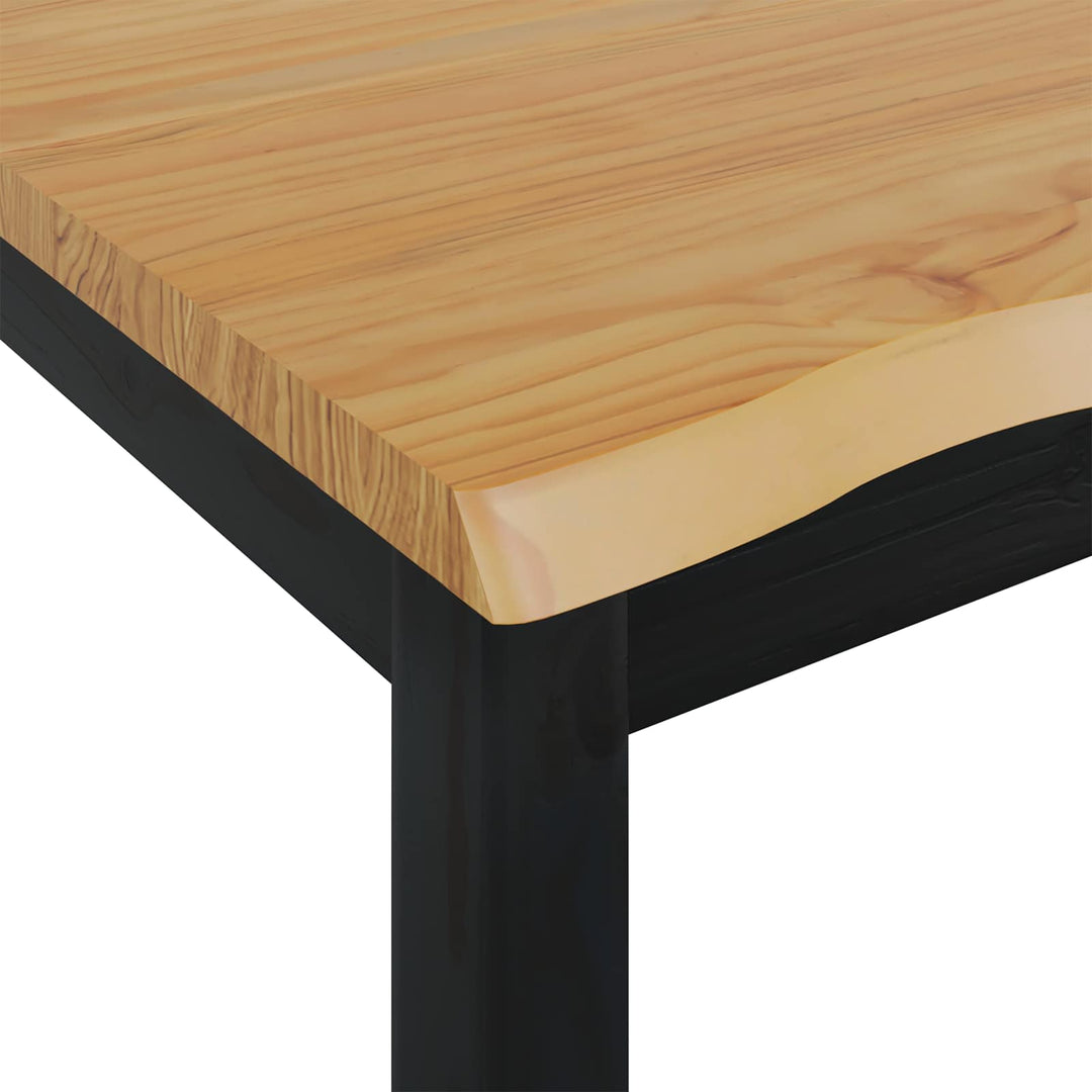 Høj Bar Bord EKAI Sort 112 x 70 x 91 cm Massivt fyrretræ