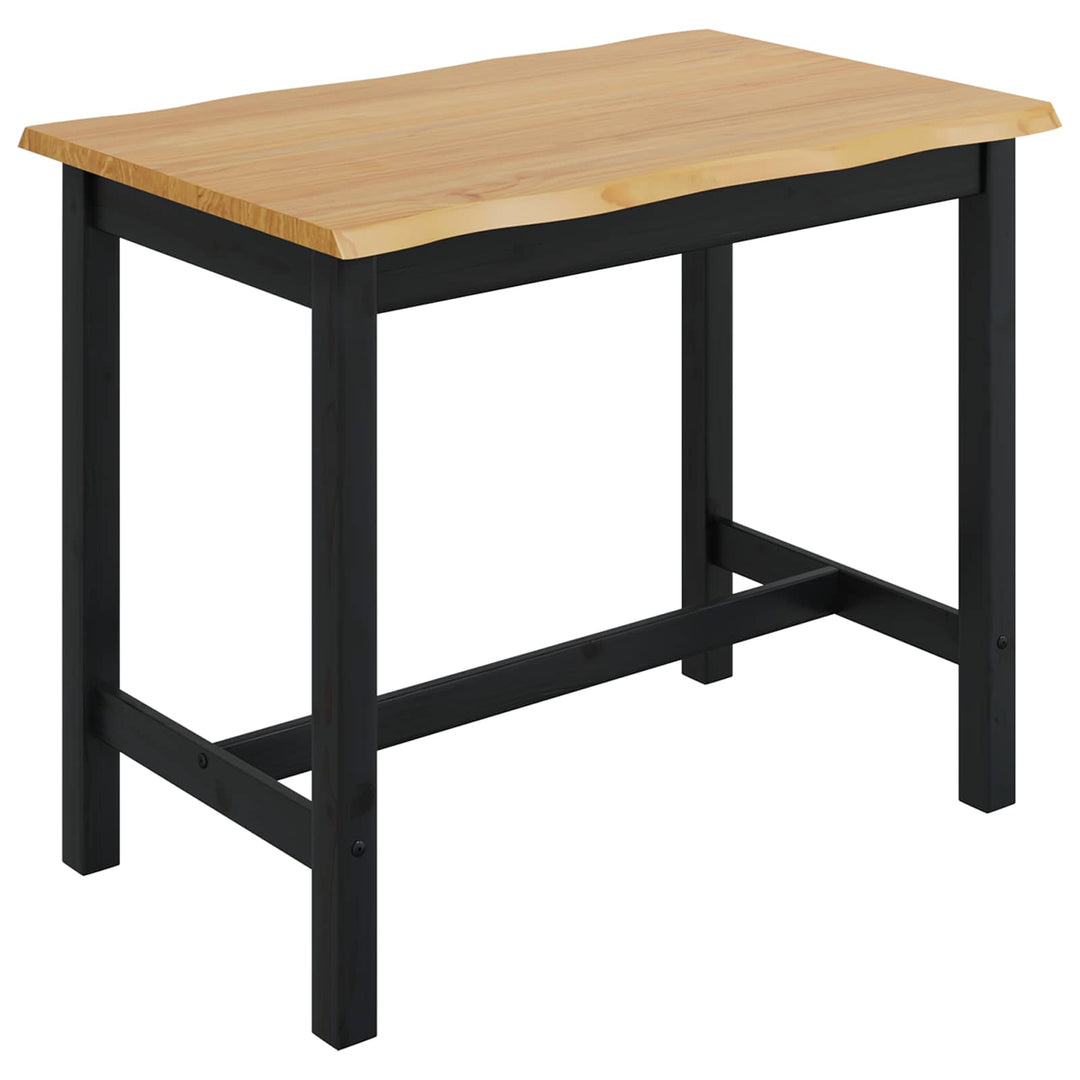 Høj Bar Bord EKAI Sort 112 x 70 x 91 cm Massivt fyrretræ