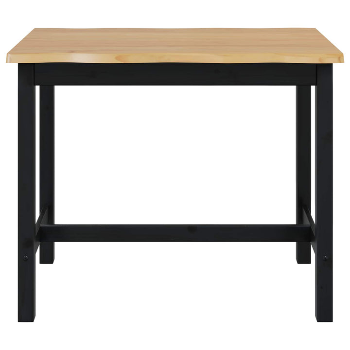 Høj Bar Bord EKAI Sort 112 x 70 x 91 cm Massivt fyrretræ
