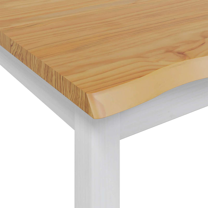Høj Bar Bord EKAI Hvid 112 x 70 x 91 cm Massivt fyrretræ