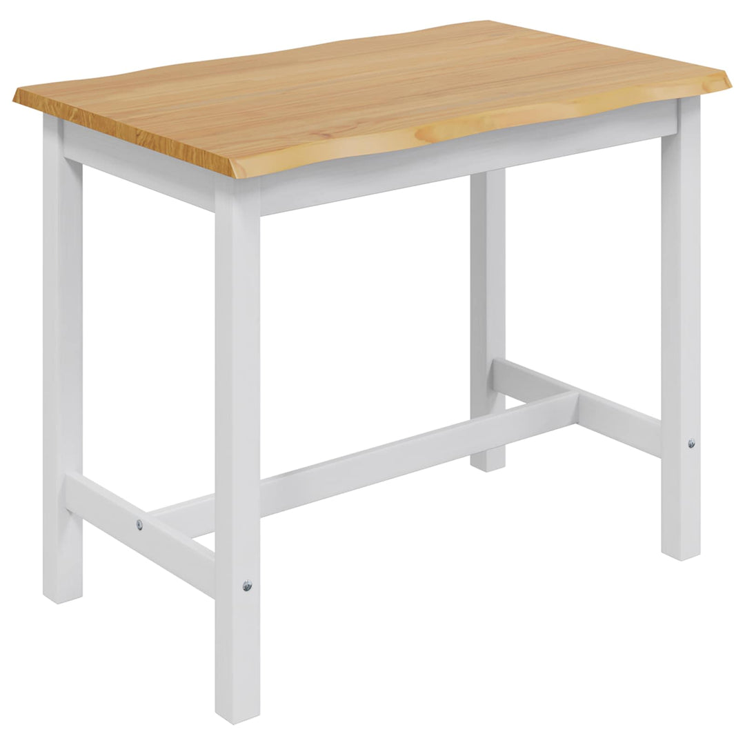 Høj Bar Bord EKAI Hvid 112 x 70 x 91 cm Massivt fyrretræ