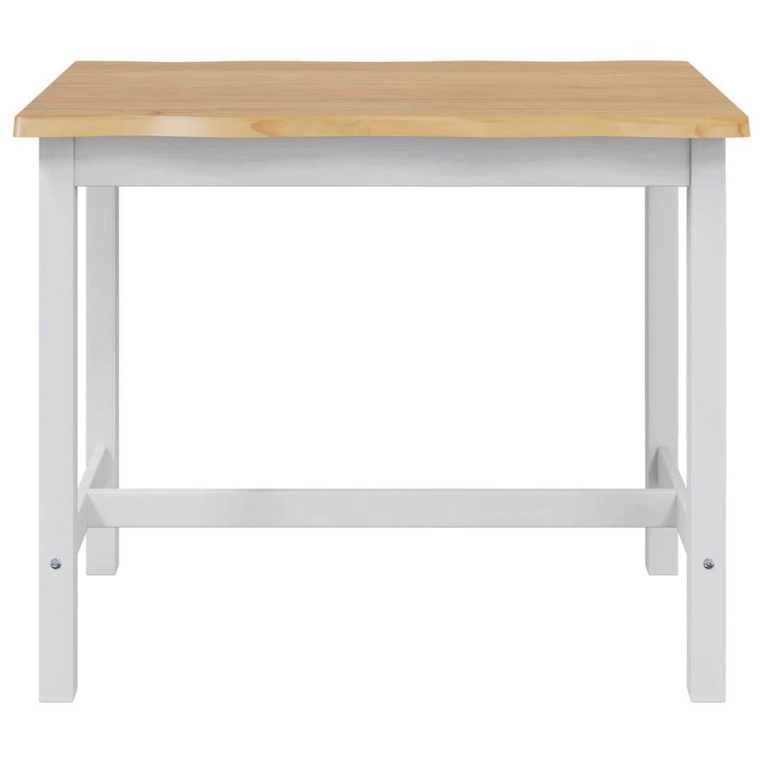 Høj Bar Bord EKAI Hvid 112 x 70 x 91 cm Massivt fyrretræ
