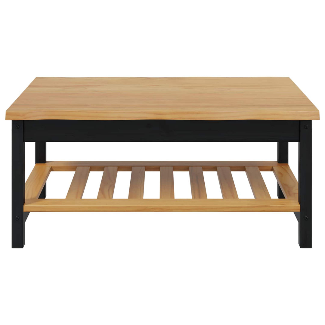 Sofabord EKAI Sort 100 x 60 x 45,5 cm Massivt fyrretræ