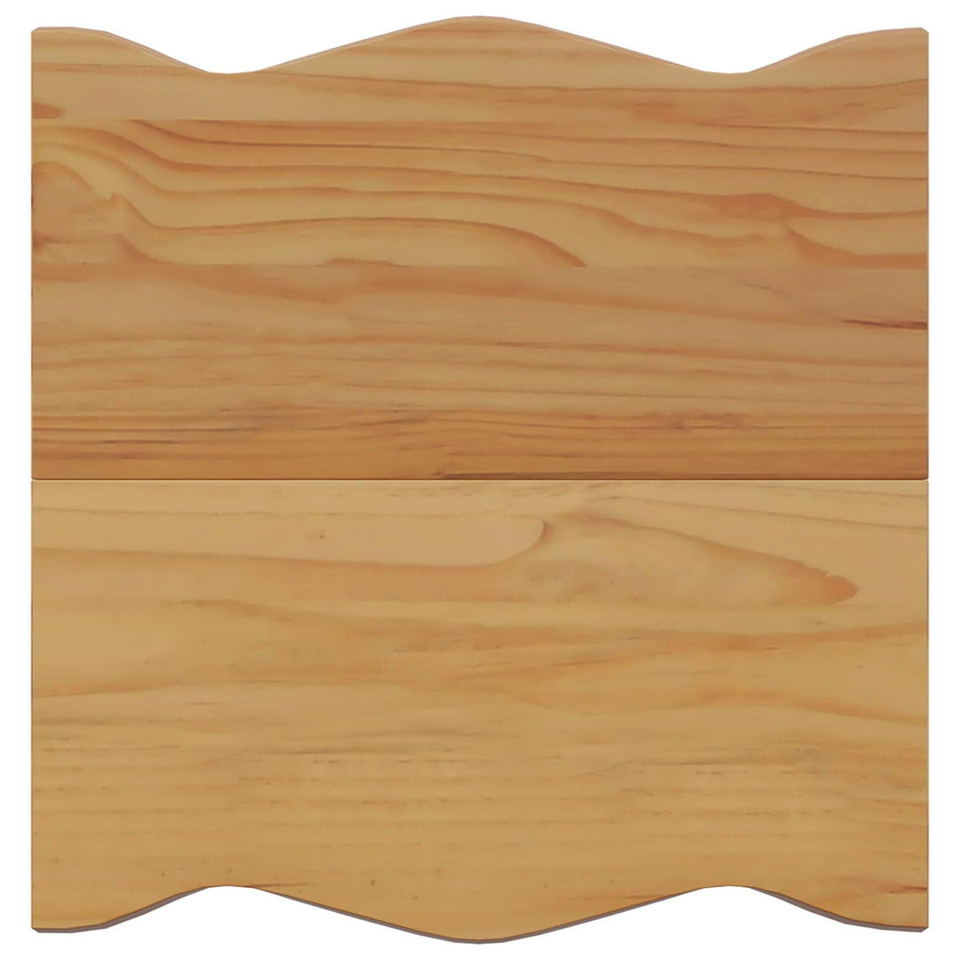 Sidebord med hylde EKAI Hvid 50 x 50 x 45,5 cm Massivt fyrretræ