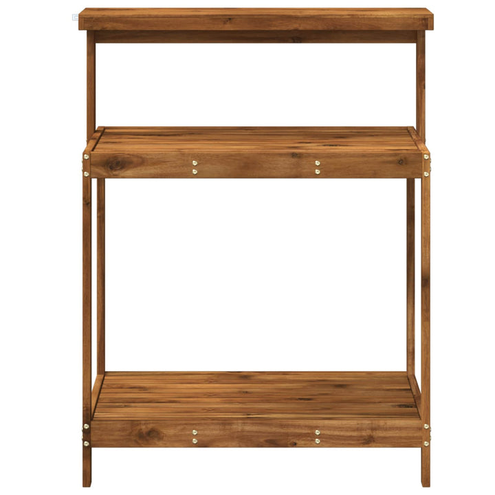 Udendørs potterbord 86,5 x 48,5 x 106 cm Massivt Akacietræ