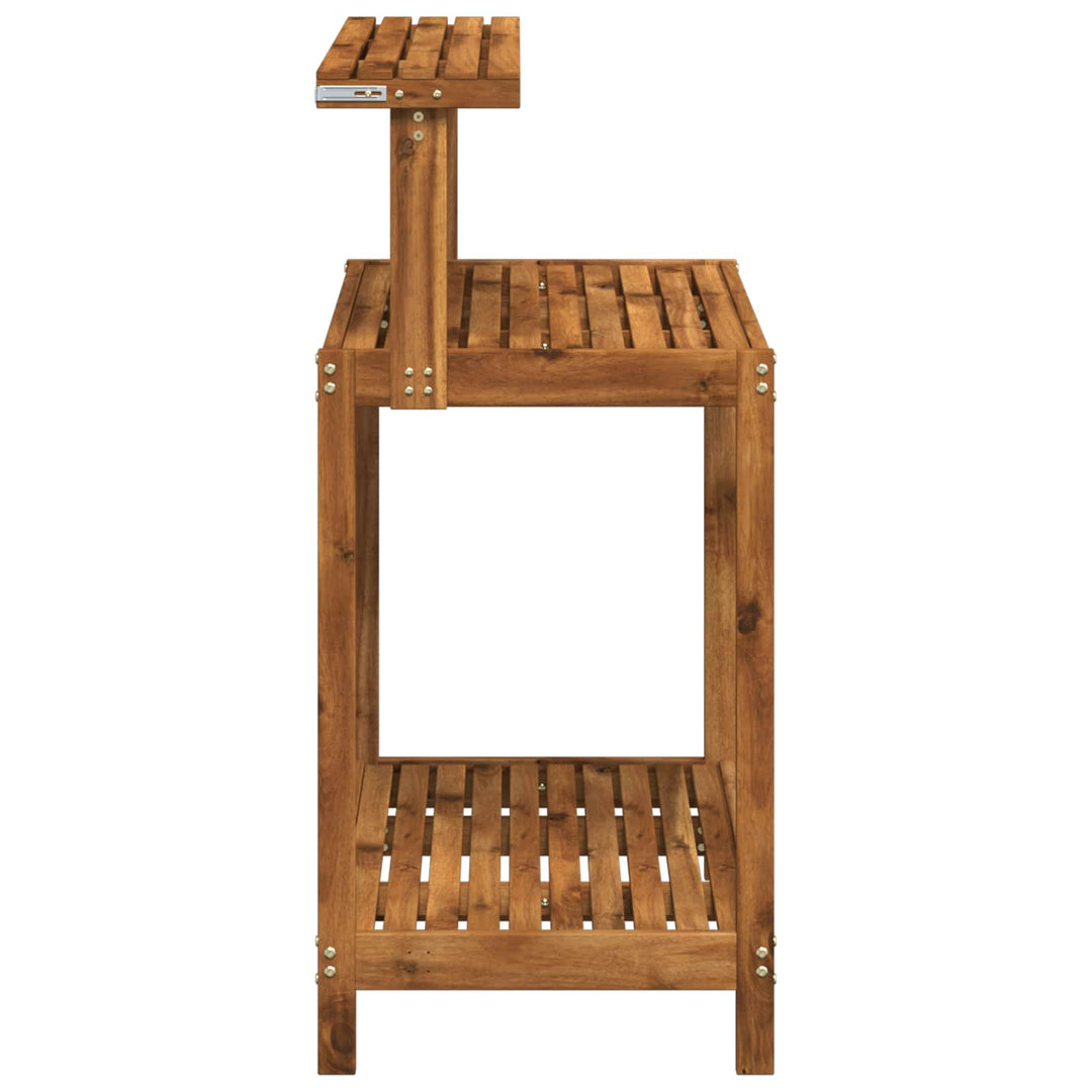 Udendørs potterbord 86,5 x 48,5 x 106 cm Massivt Akacietræ