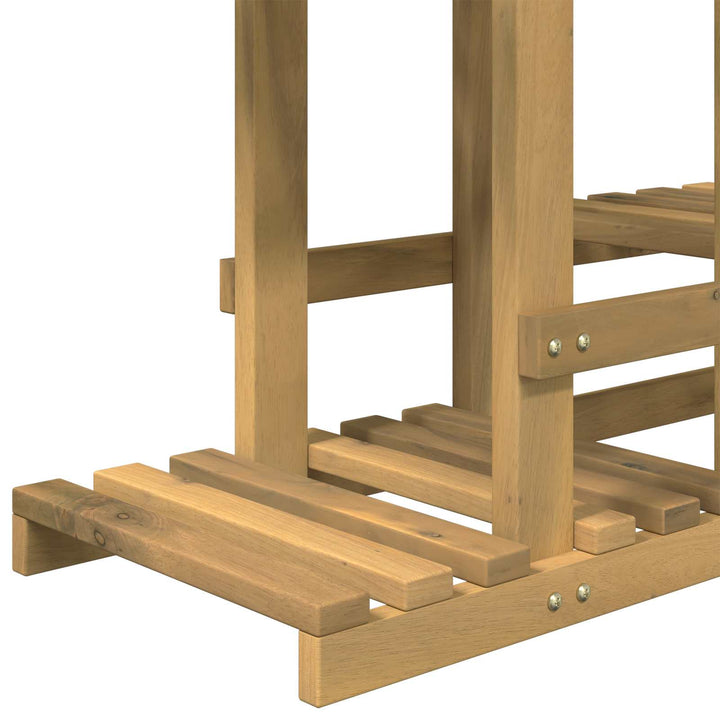 Planteholder Hvid 93,5 x 25 x 91,5 cm Massivt Akacietræ