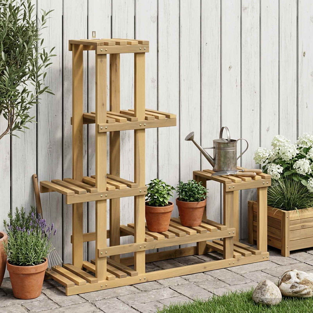 Planteholder Hvid 93,5 x 25 x 91,5 cm Massivt Akacietræ