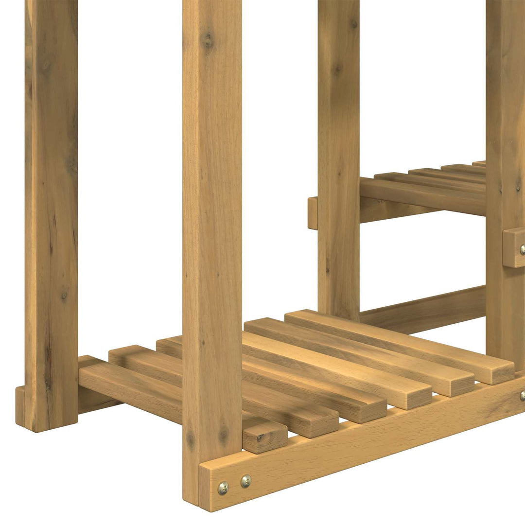 Planteholder Hvid 90 x 25 x 73 cm Massivt Akacietræ