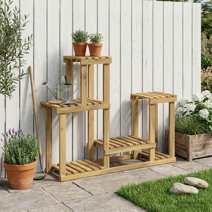 Planteholder Hvid 90 x 25 x 73 cm Massivt Akacietræ