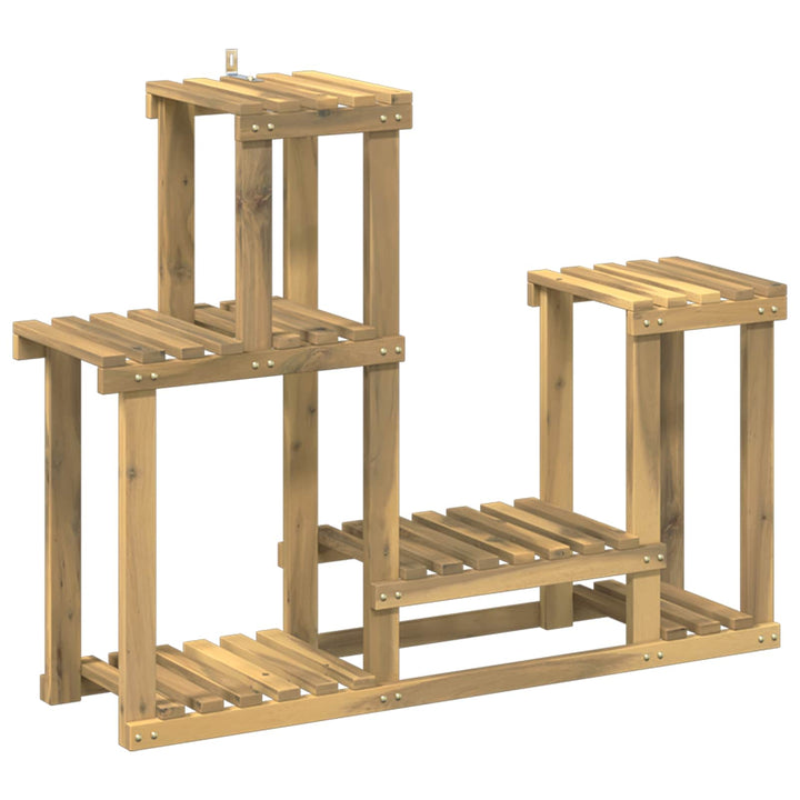 Planteholder Hvid 90 x 25 x 73 cm Massivt Akacietræ