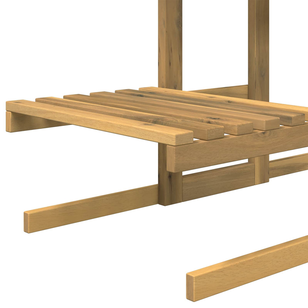 Planteholder Hvid 82 x 36 x 60 cm Massivt Akacietræ